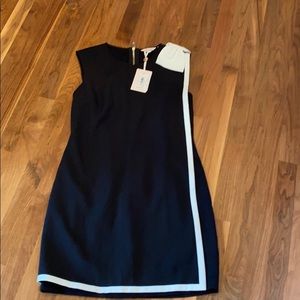 Ted Baker Two tone dress with Bow shoulder